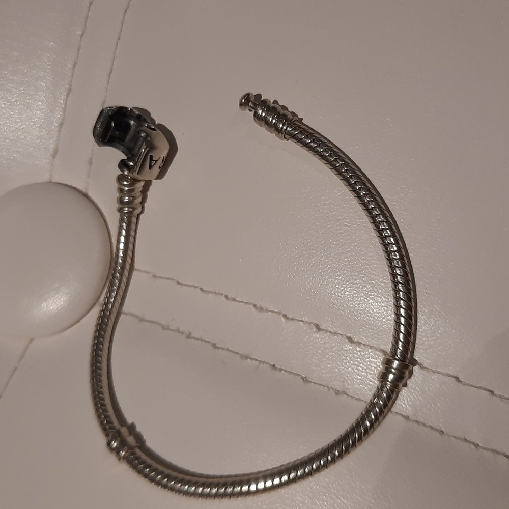 AUTHENTIC GENUINE 6" PANDORA SNAKE 🐍 BRACELET ALE Locking Clasp Sterling Silver